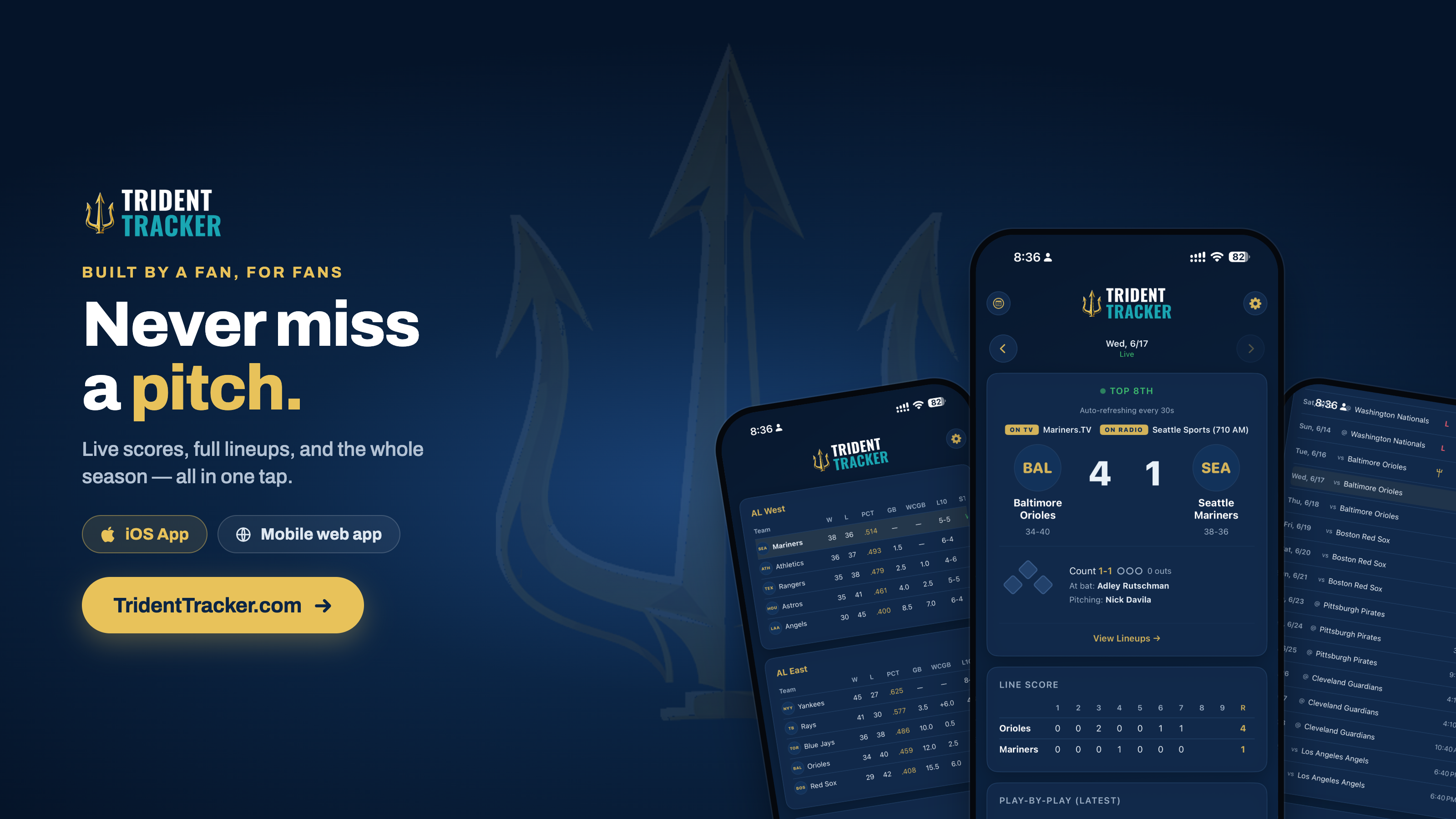 Trident Tracker - Seattle Baseball